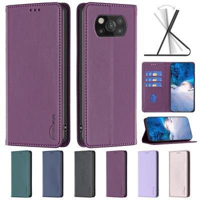 POCO X3 Pro Kılıfı Xiaomi Poco X3 Pro Kılıfı Üzerinde Lüks Kapaklı Manyetik Telefon Kılıfı Etui Xiaomi PocoX3 NFC X 3 Pro Deri Kılıf İçin