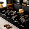 Special-shaped Light Luxury High-end Straight-breasted Leather Sofa Pad 2024 New Four-season Universal Irregular Non-slip Seat Cushion Cover