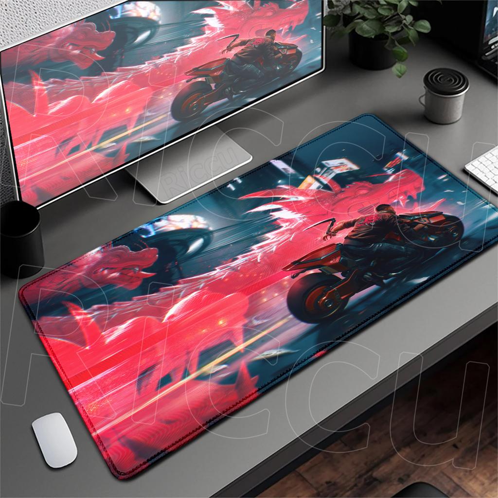 Kawaii Anime Girl Deskmat HD Printing C_cyberpunk Non-slip Mouse Pad XXL Laptop Gamer Dragon Speed Keyboard Rug Durable Washable