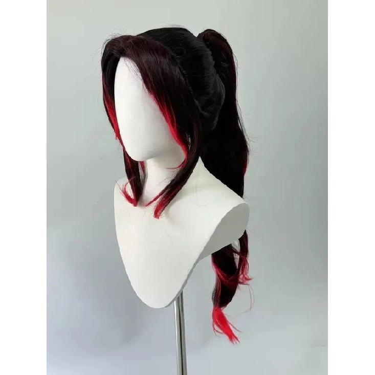 2025 New Kokushibo Cosplay Costume Wigs Tattoo Stickers Anime Printing Kimono Uniform Shirt Halloween Carnival Outfits for S
