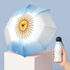 Argentina national football team Pattern Printed Mini 5 Folds 8 Ribs Compact Umbrella Windproof Waterproof Lightweight Portable Folding