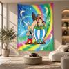 Decorative Tapestry,Asterix & Obelix Printed Wall Art, Lightweight Wall Hanging For Bedroom Background