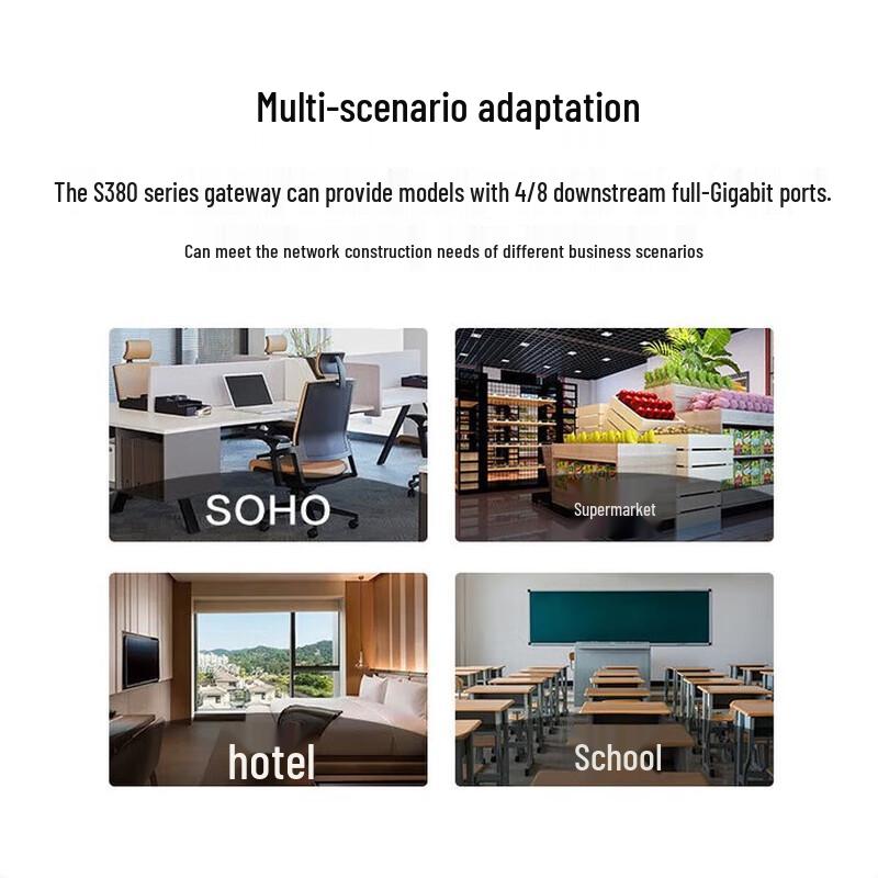 Huawei Kunling S380-S8T2T 10-Port Gigabit Wired Router Switch (CN Version)