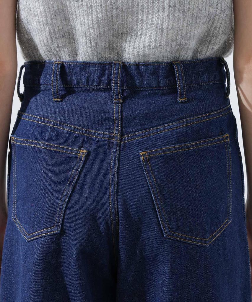 Nano Universe Wide Denim Pants (Can Be Paired with Other Items) Women's Size 38 (121cm) D.Navy (Product Code: 673-5127309)