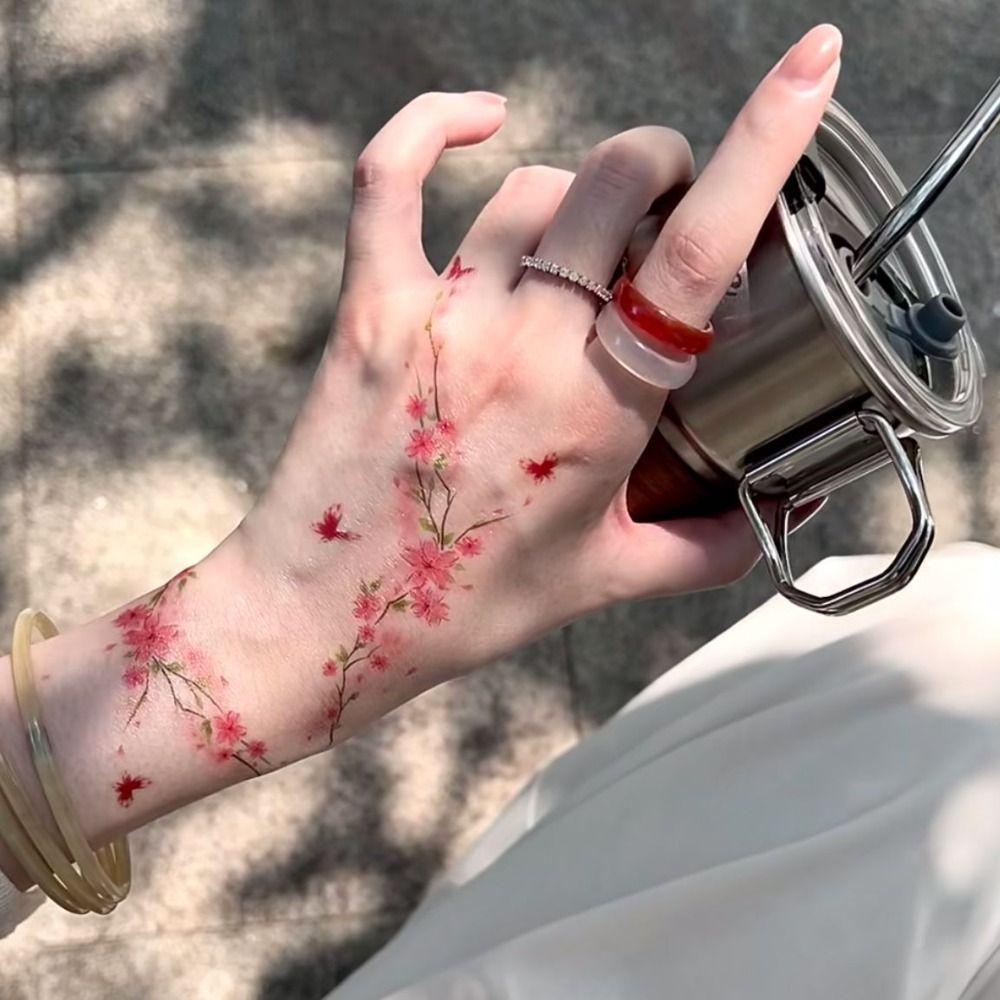 20 Pcs Butterfly Temporary Tattoos Flower Tattoo Sticker New Arm Tattoo  Girls