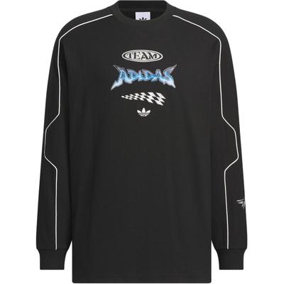 Originals Ss25 Rac Crew Neck Loose Fit Long Sleeve T-Shirt Unisex Tops Black JM8037