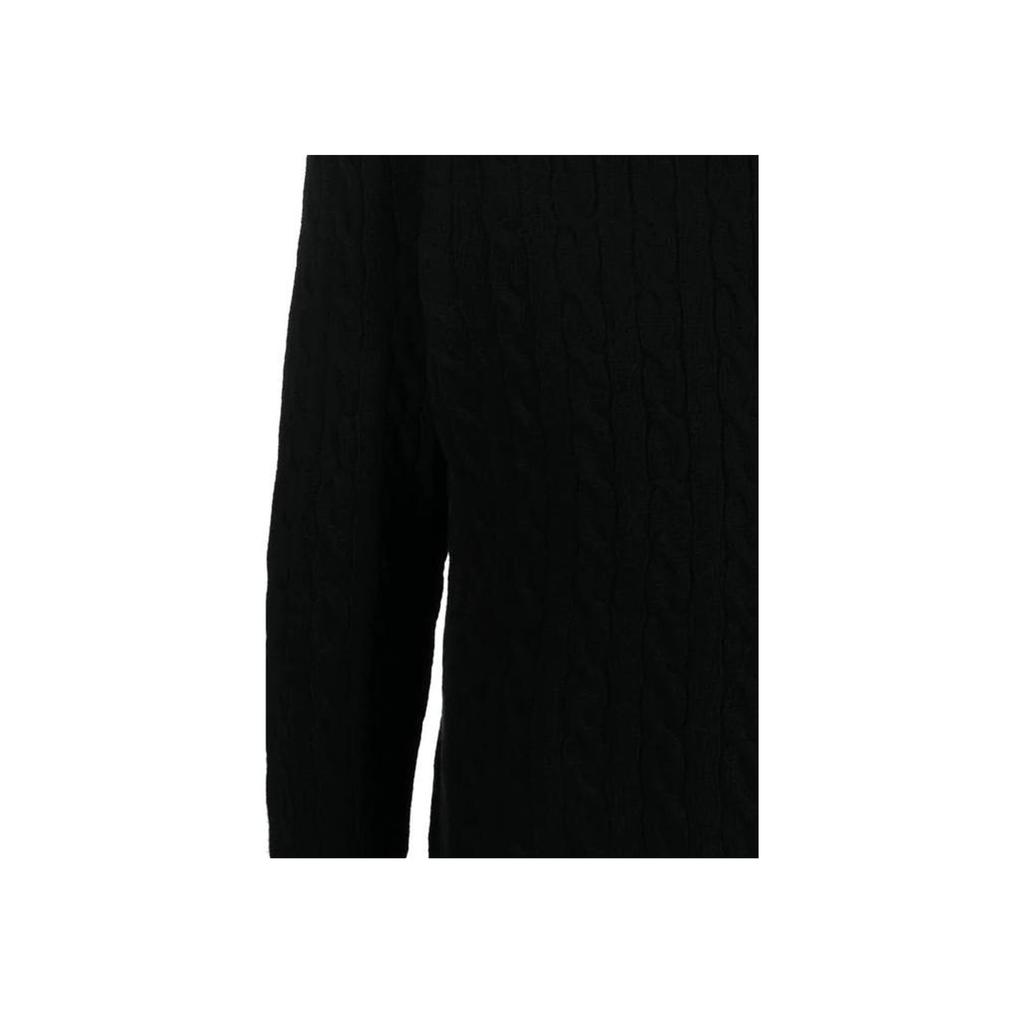 Polo Ralph Lauren Solid Color Embroidered High Neck Pullover Knit Sweater Men Sweater Black 710876836-002