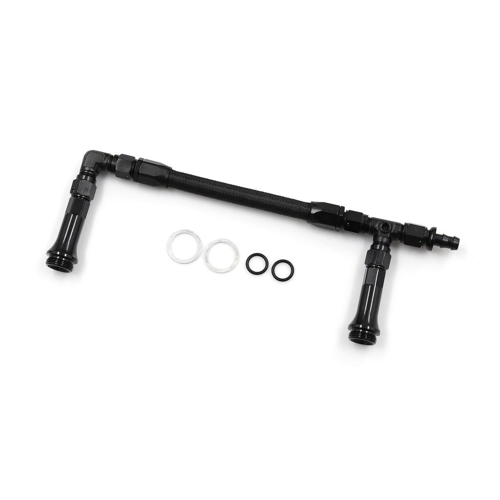 Geflochtene AN6 Dual Feed Carb Kraftstoffleitung Doppelpumpe Aluminiumlegierung Ersatz für 4150 Holley