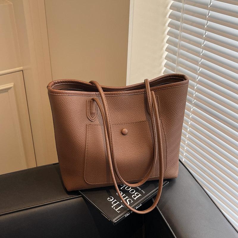 Premium bag women's new popular fashion versatile shoulder bag large capacity tote bag commuter bag