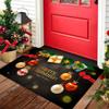 Christmas Large Carpet Santa Claus Snowman Cane Rug "Merry Christmas" Mat Snowflake Home Decoration Entryway Floor Mat Home Rugs