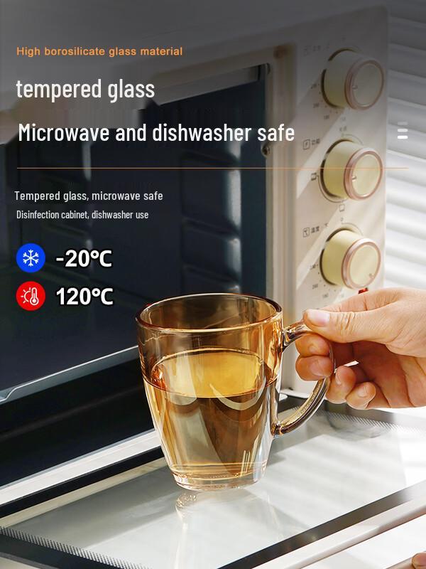 Tempered Glass Tea & Water Cup Set with Rack