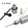 4Pcs/Set High Precision Drill Chuck Adaptor Connecting Rod Micro Drill Chuck  Micro Motor Drill