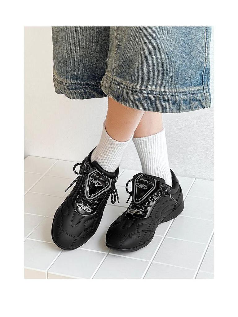 Turbo Racing Unisex Thin-Soled Black Casual Soccer and Commuting Shoes