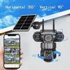 LS VISION V380 Solar 4G Camera Outdoor 12MP 6K Triple Lenses Triple Screens Security Video Monitor Night Vision Waterproof CCTV Cameras