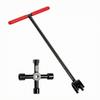 Curb Key Solid Steel Utility Shutoff Valve Tool Water Meter Wrench