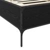 Bed Frame Black Oak 80 x 200 cm Particleboard