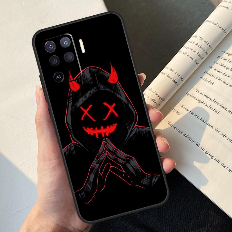Devil Woman Case For Oppo A58 A98 A78 A18 A38 A60 A80 A40 A77 A57 A17 A74 A54 A94 A96 A76 A16 A15 A5 Pro