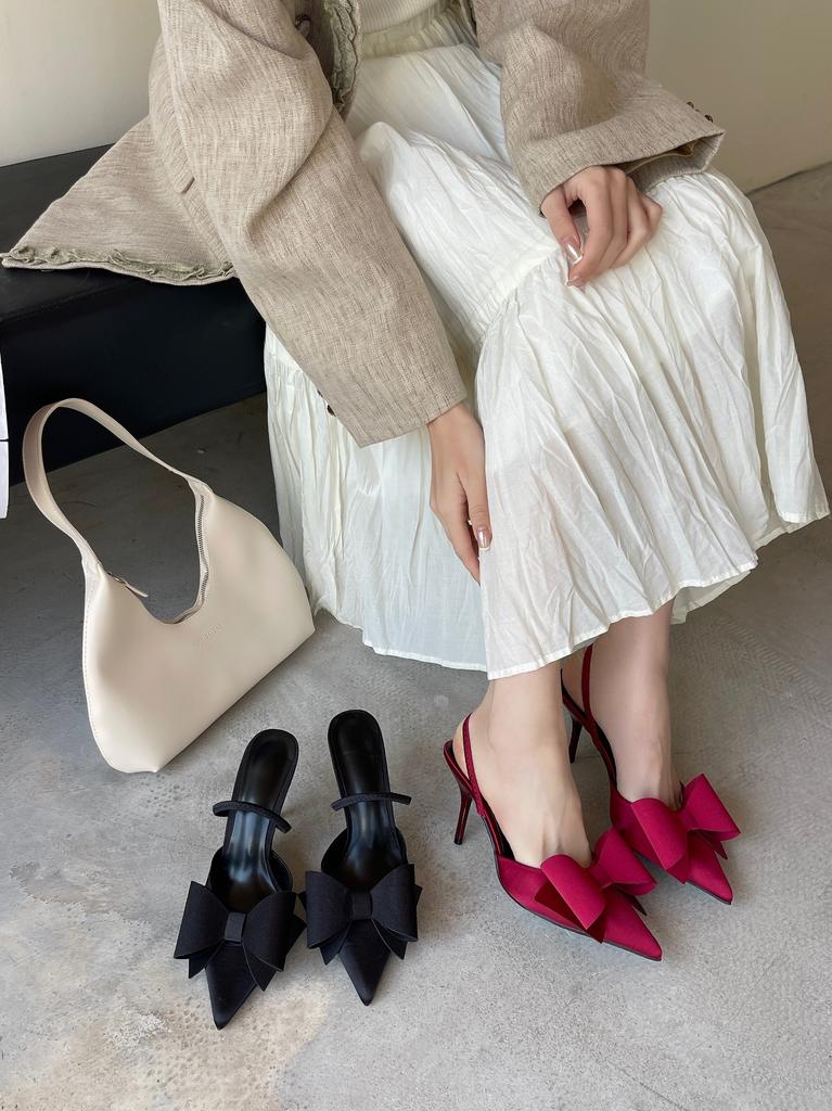 Fashion Pointed Bow Strap Women'S Sandals