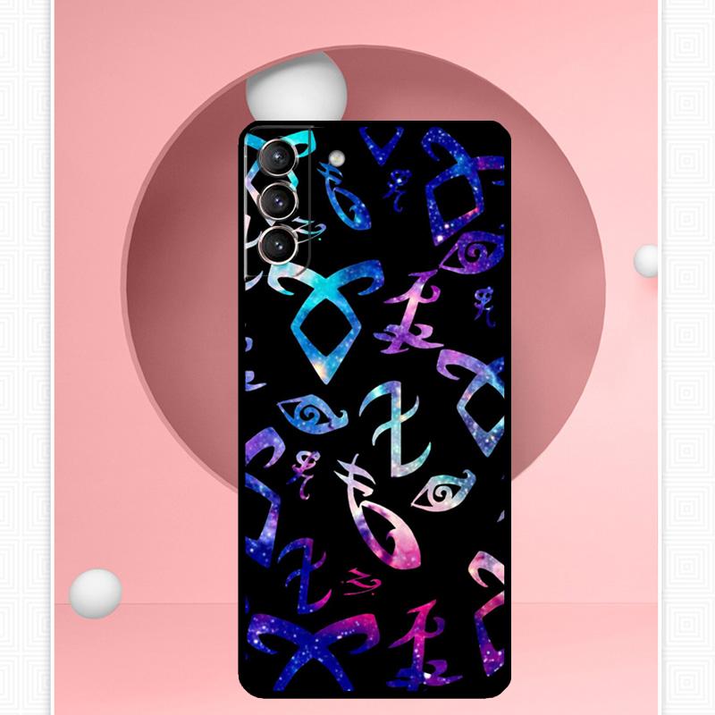 Shadowhunters Angelic Rune logo Case For Samsung Galaxy S25 Ultra S21 S22 S23 S24 Ultra S9 S10 S20 Plus S25 FE Cover Funda