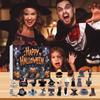 24 Day Halloween Advent Gift Box Resin Creepy Sculptures Desktop Ornament 24-Day Countdown Calendar Resin Figurines