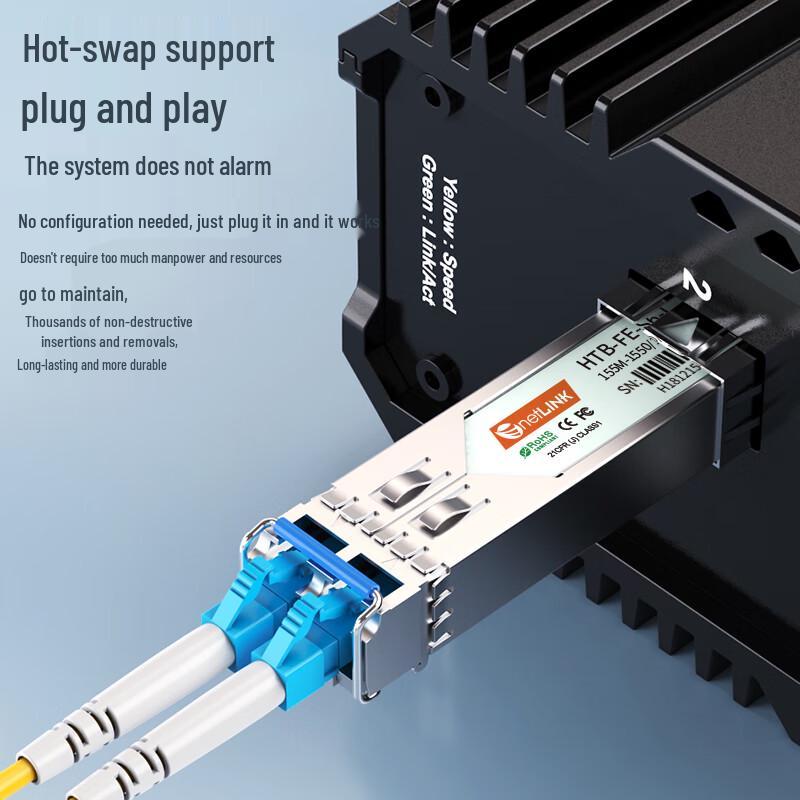 NetLINK Industriequalität 100M SFP Glasfaser-Transceiver-Modul