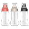 5 Hole Dispenser Bottle with Leak Proof Clear Cover Cap Kitchen BBQ Salad Sauce