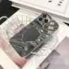 Applicable to Apple 11PRO wave mirror electroplating mobile phone case iPhone11/11 silver all-inclusive anti-drop protective case