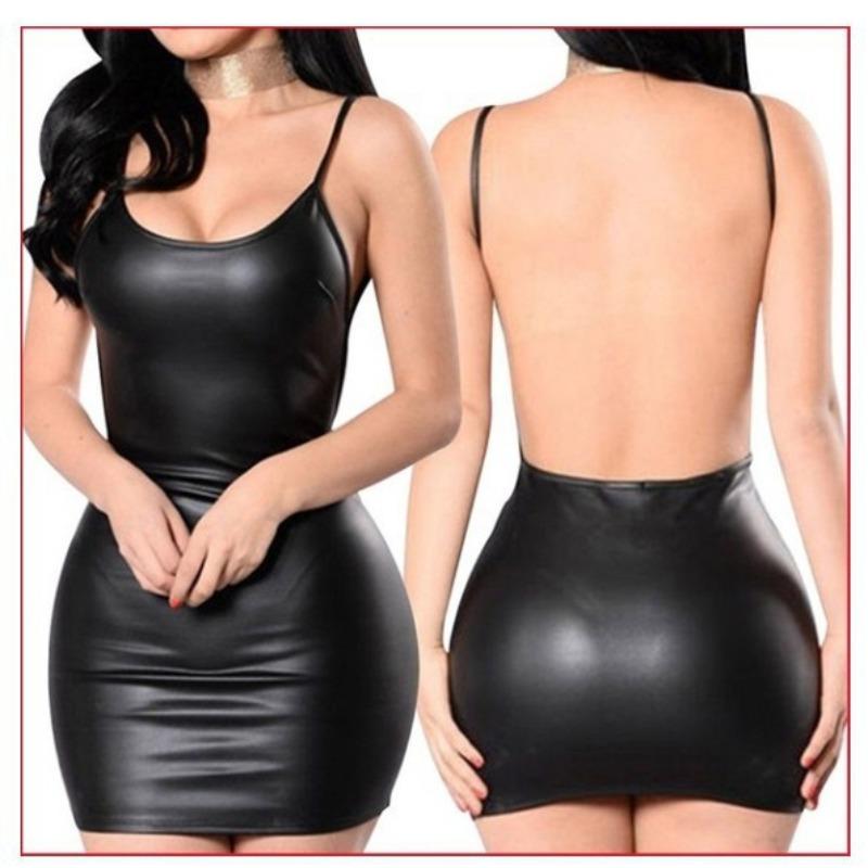 Sex Uniform Temptation Patent Leather Suspender Leather Skirt Nightclub Training Sex Clothes Buttocks Passion Clothes