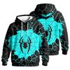 Men's Casual Loose Fit Printed Hoodie with Pocket and Drawstring