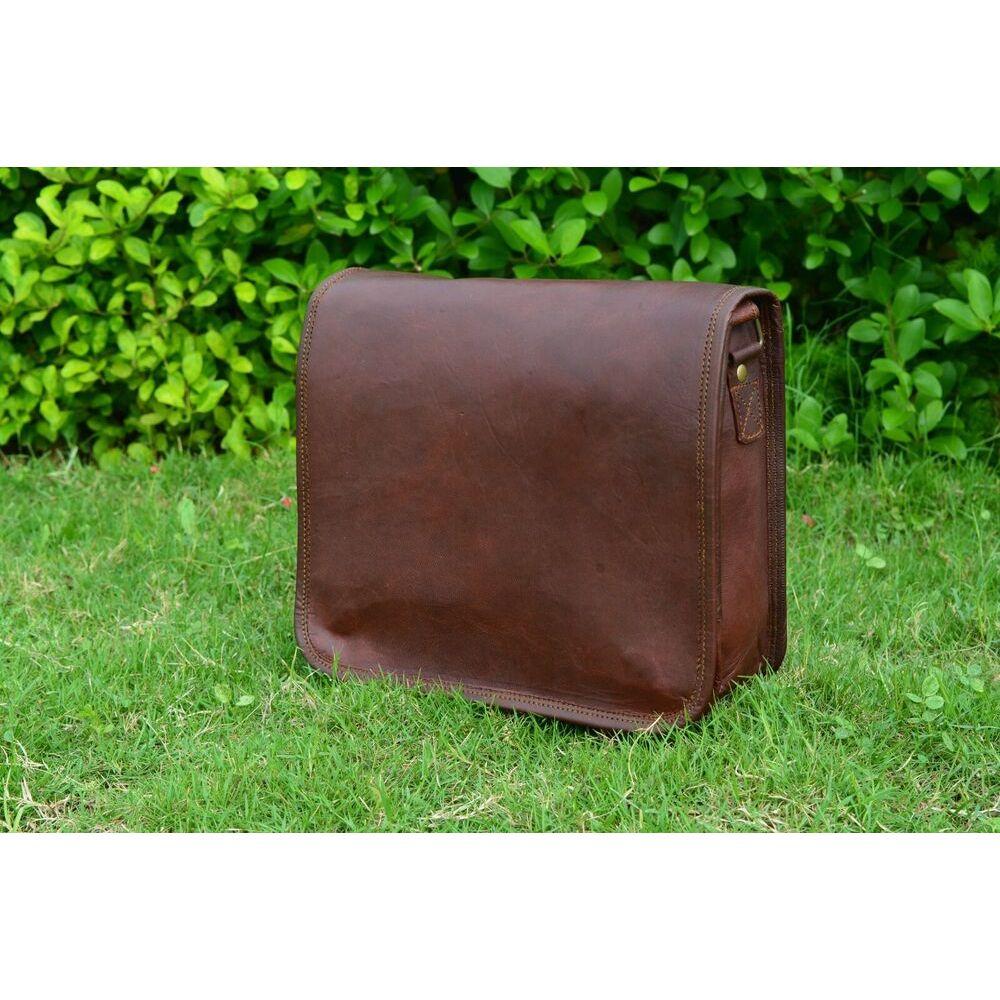 Винтажная сумка через плечо из натуральной кожи из натуральной козьей кожи размером 11 — фото 4