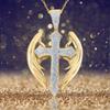 Fashionable Crosses Necklace Including Adjustable Chain Retro Designs Alloy Materials for Everyday Elegant Charm