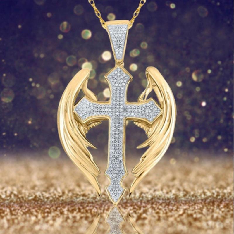 Fashionable Crosses Necklace Including Adjustable Chain Retro Designs Alloy Materials for Everyday Elegant Charm