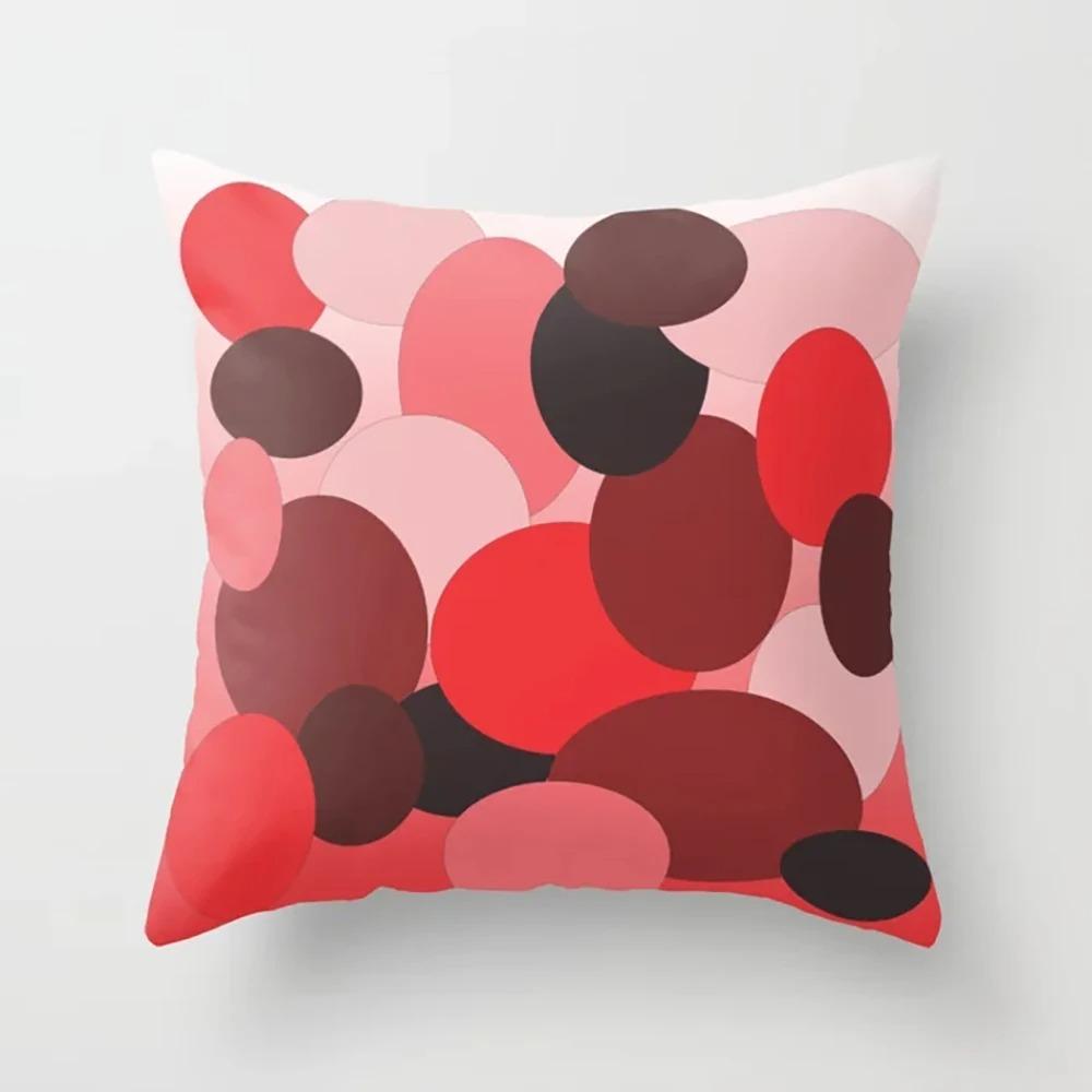 

Красочный геометрический принт Декоративная наволочка Гостиная Офис Украшения Домашняя наволочка 40x40cm