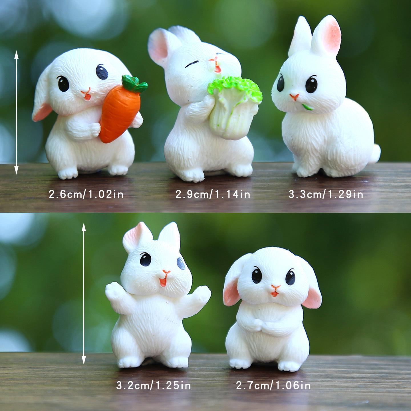 Miniature Rabbit Doll DIY Blind Box for Creative Micro-Landscape Decoration