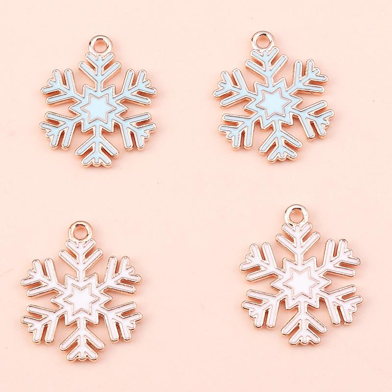 10pcs 15x22mm Cartoon Christmas Charms Enamel Santas Claus Charms Pendants for Jewelry Making DIY Necklace Earrings Accessories