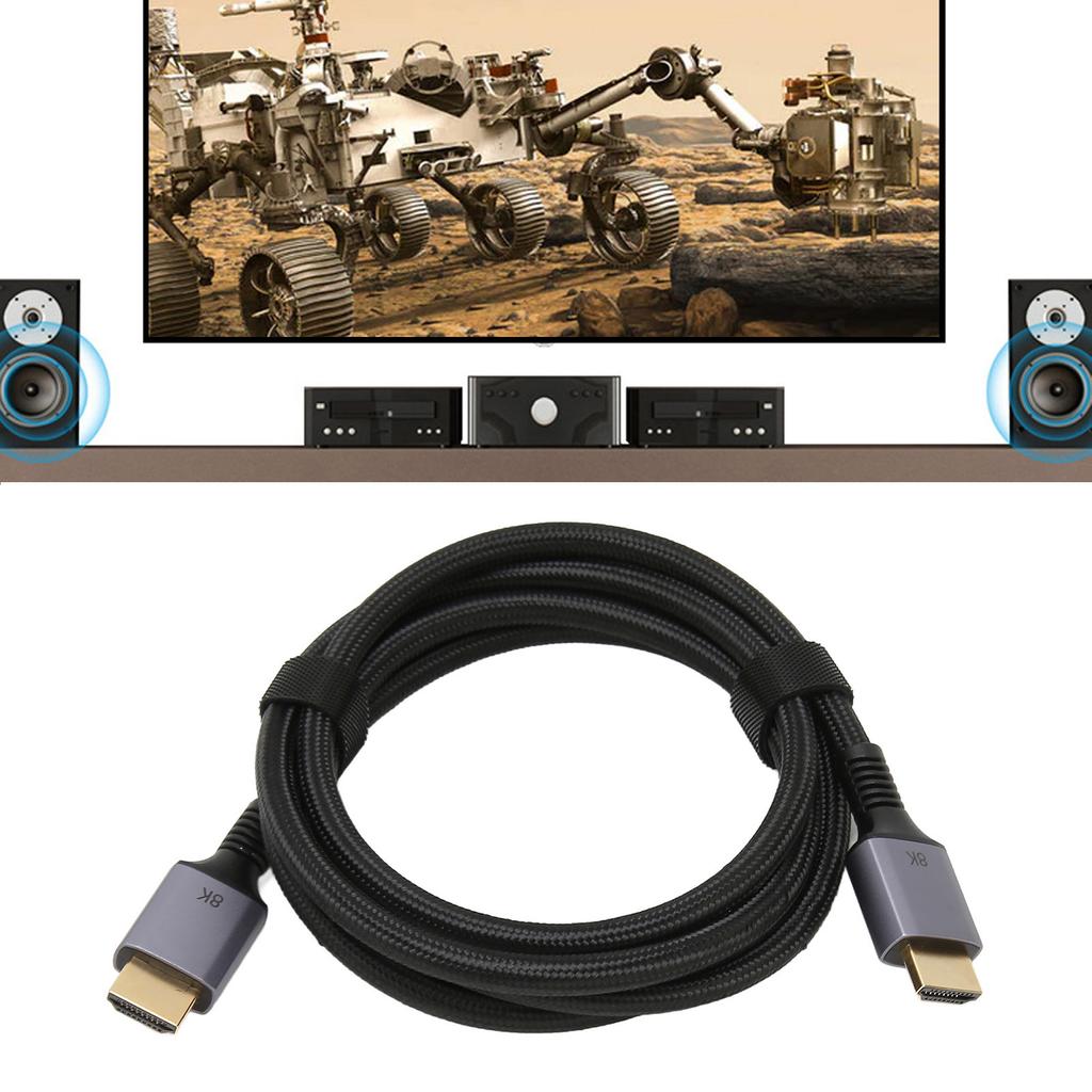 8K HD Video Cable HD Multimedia Interface 2.1 8K At 60Hz 4K At 120Hz 3D Surround Sound Video Cord 4.