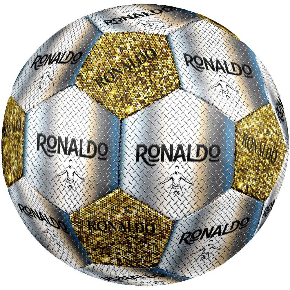 Ronaldo Digitální Fotbalová Ikona Velikost 5 Fotbalový Strojově Šitý Pro Vnitřní/Venkovní Trénink a Zápasy Překvapivá Sbírka Dárek