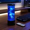 USB LED Jellyfish Night Light Acrylic Jellyfish Lava Lamp Home Decoration Light Kids Gifts
