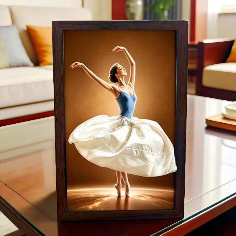 Ballet Dancer Tissue Box Cover Wooden Skirt Napkin Holder For Home Desktop Bedroom Bathroom Decorative Ballerina Tissue Box
