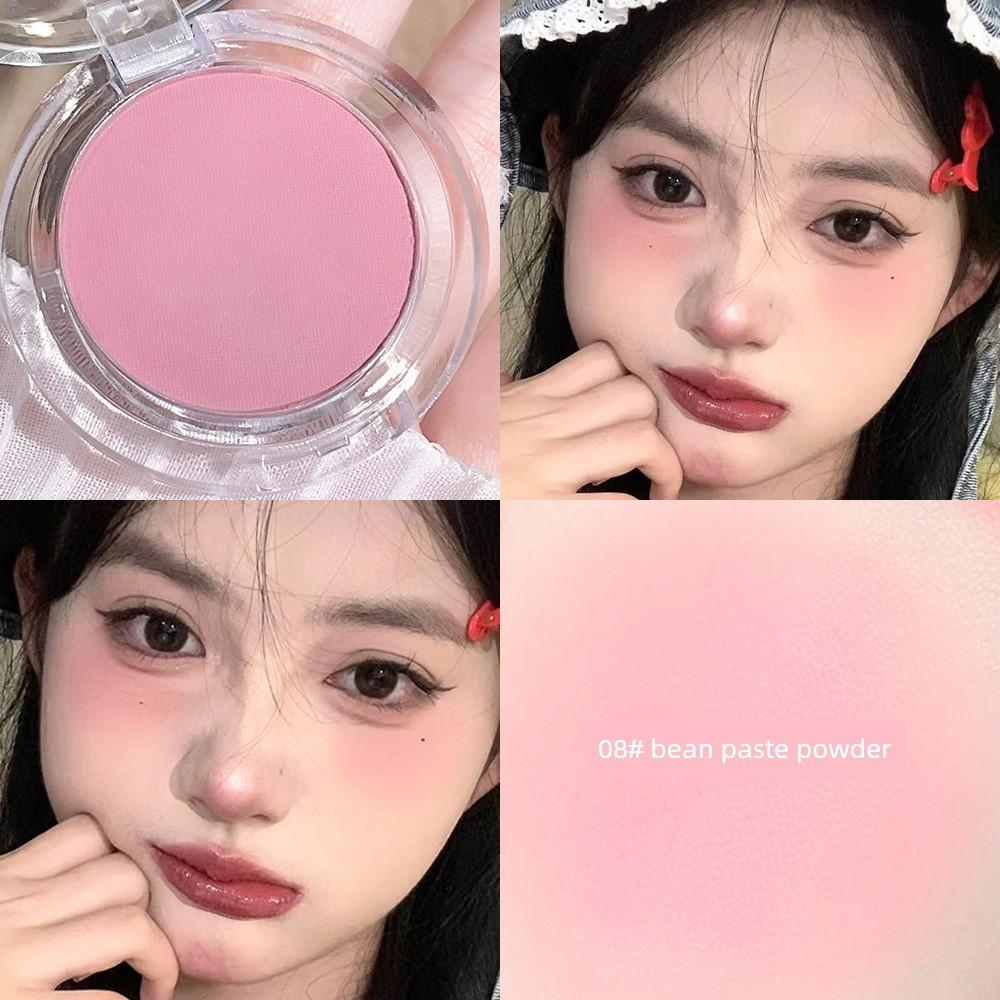 Single-Color Blush Pink Matte Youthful Girl Makeup Natural Blending Low Saturation Expansion Color Nude Blush Rouge