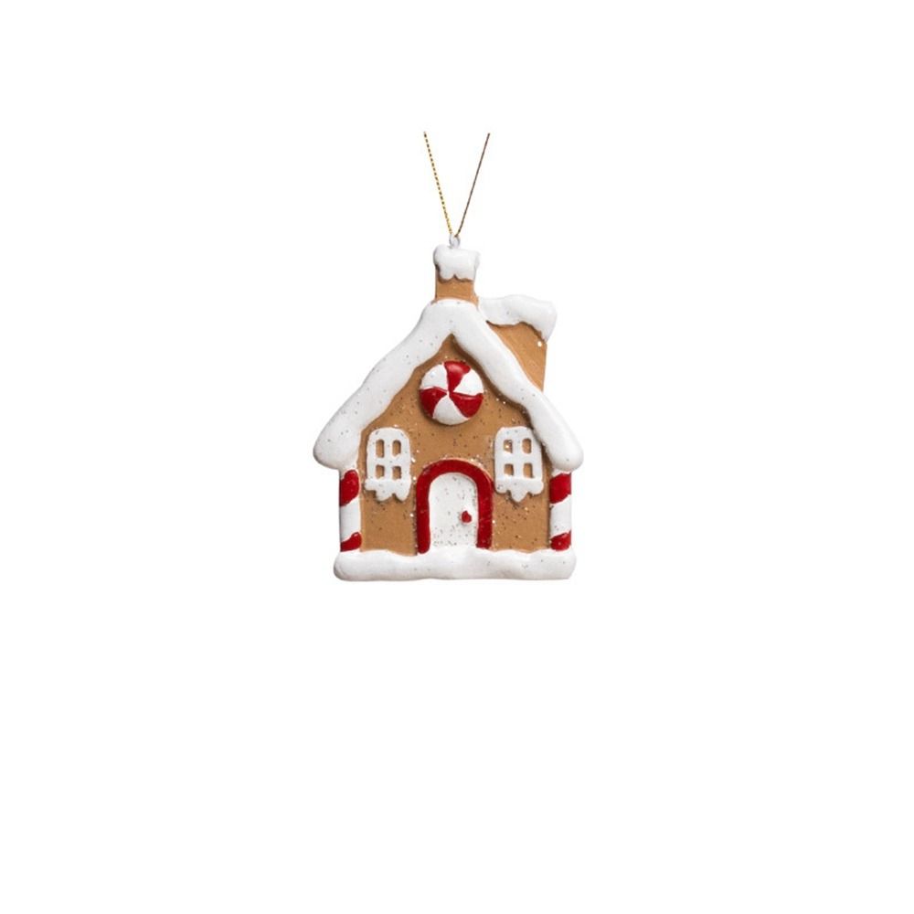 Snowflake Donut Christmas Tree Ornaments Small Christmas Decoration Resin Christmas Cottage  Party