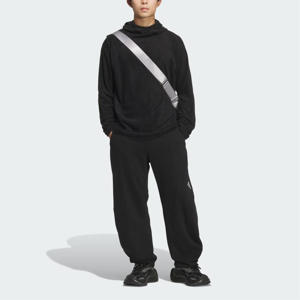 Adidas FOS FW25 Future Style Knit Joggers Reflective Logo Casual Lace-Up Knit Sports Pants Men Joggers KR4477