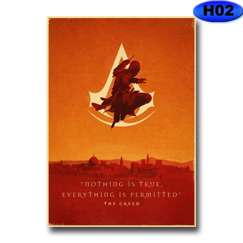 Modern heminredning Målning HD-utskrifter Videospelsaffischer Kraftpapper Vintageaffisch Väggdekor Rum Bar Café Inredning