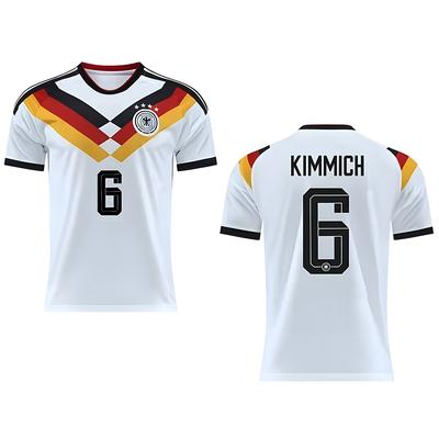 2026 World Cup Germany Home Jersey Number 6 KIMMICH Football Unisex Fans Tee Quick Drying Breathable Football Jersey