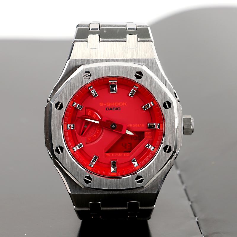 Casio Unisex 44mm Red Watch GA-2100-4A(Watch1--)