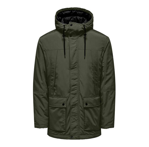Winter Jacket Only & Sons 22022654, Grey, Regular Fit