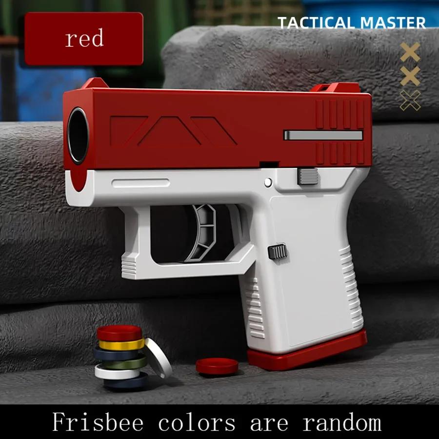Dětská DIY pistole na frisbee Tactical Master Cool odpalovač 3D tištěné frisbee velký dosah nepřetržitá střelba venkovní hračka