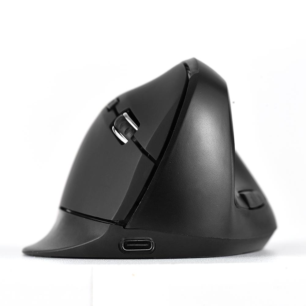 

Vertical Mouse Wireless Rechargeable 2.4GHz Ergonomic Movement Speed 2400 6 Button Gaming & Office Mouse USB C Charging