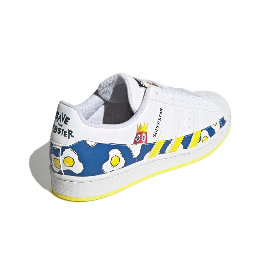 Philip Colbert x adidas Superstar Save The Lobster - Ouă Prăjite Adidași Unisex Alb Încălțăminte-Alb Galben-Aprins GX7997