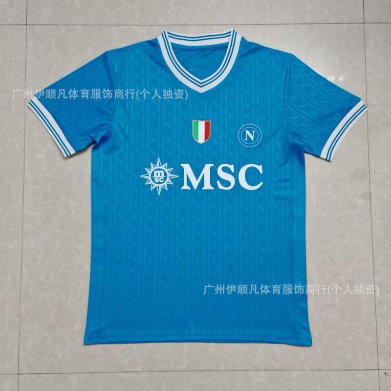 Napoli ''-27 Maglia da Calcio Home Away Manica Corta 10 Maradona Portiere Maglietta per Tifosi